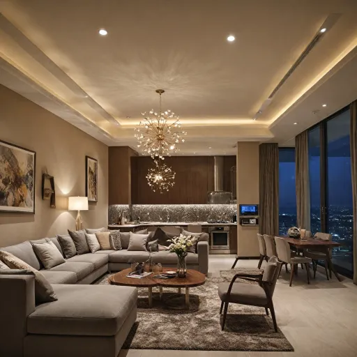 Experience refined comfort in a luxury apartment hotel with kitchen for extended stays