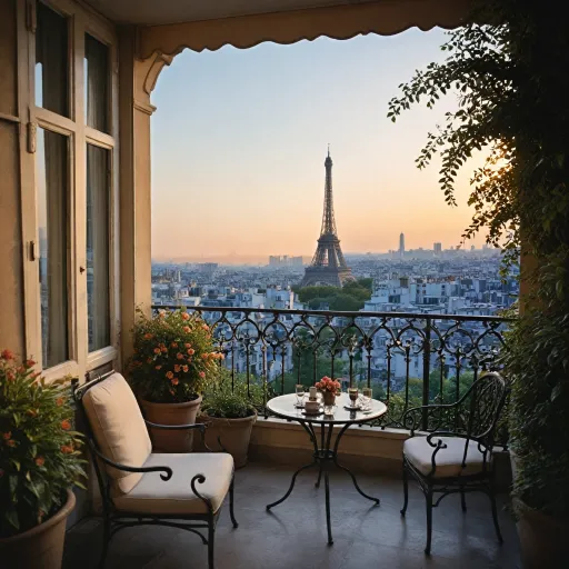 Experience the elegance of Paris hotels with balcony: luxury stays and panoramic views