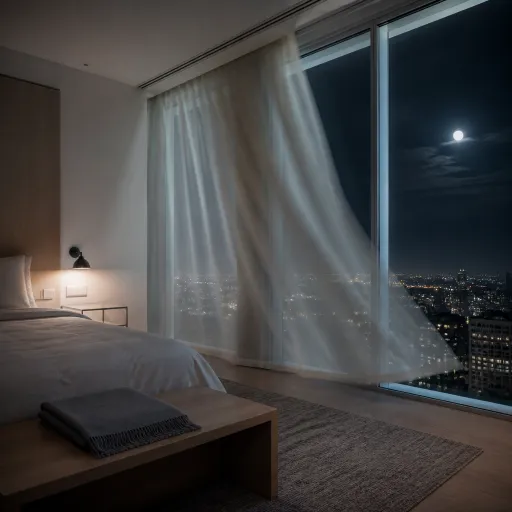 Moonlight rooms that frame the night sky in luxury apartment hotels